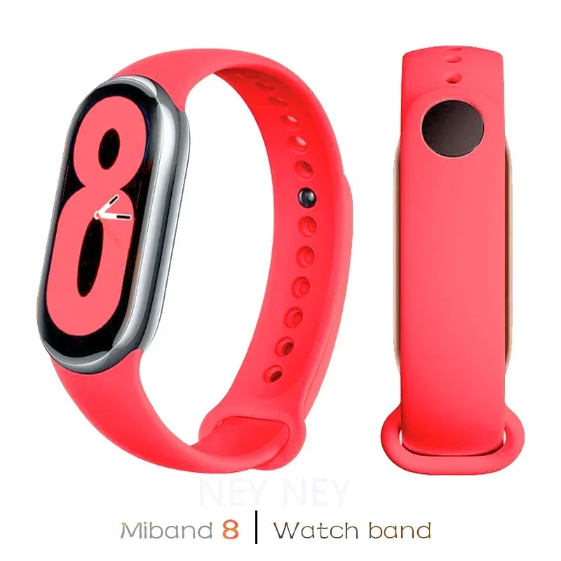Waterproof Silicone Sport Strap for Xiaomi Mi Band 9/8/NFC – Replacement Smart Bracelet Accessory