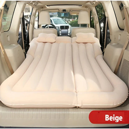 Universal Car Inflatable Travel Mattress - Back Seat Sleeping Bed with Pillow for Camping & Outdoor Comfort