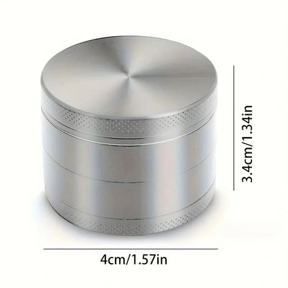 40mm 4-Layer Metal Herb Grinder – Spice & Tobacco Crusher Shredder for Smoking Accessories
