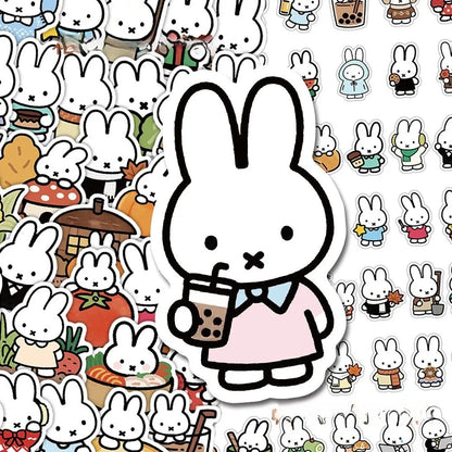 Miffy Cartoon Stickers - Cute Creative Decorative Stickers for Journals, Crafts & Personal Planners