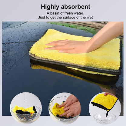 Microfiber Car Wash Towel 30x30/60cm – Ultra Absorbent Car Cleaning & Drying Cloth for Detailing & Car Care Maintenance