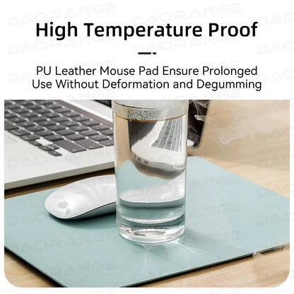 Universal Anti-Slip Leather Mouse Pad for Gaming, Laptop, PC & MacBook Desk Mat