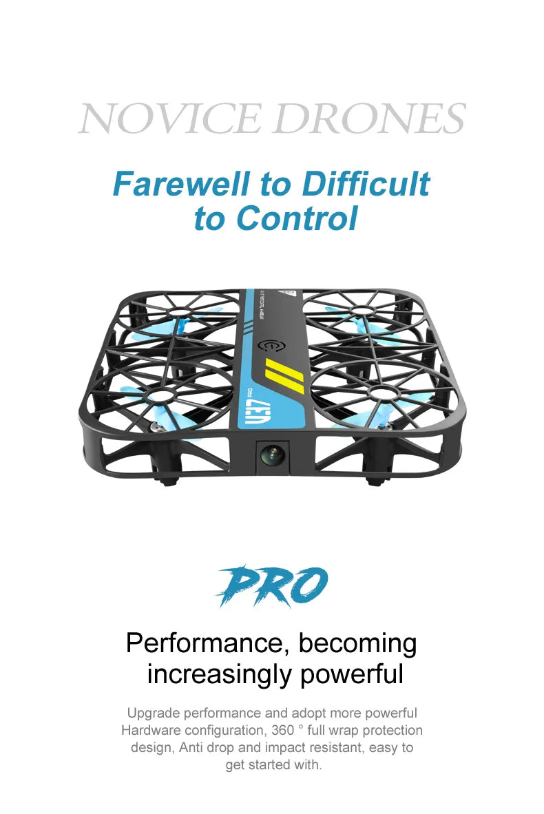 4DRC V37 Mini 8K Drone – Portable 4K HD WiFi FPV Quadcopter with Camera, RC Helicopter Toy & Family Gift