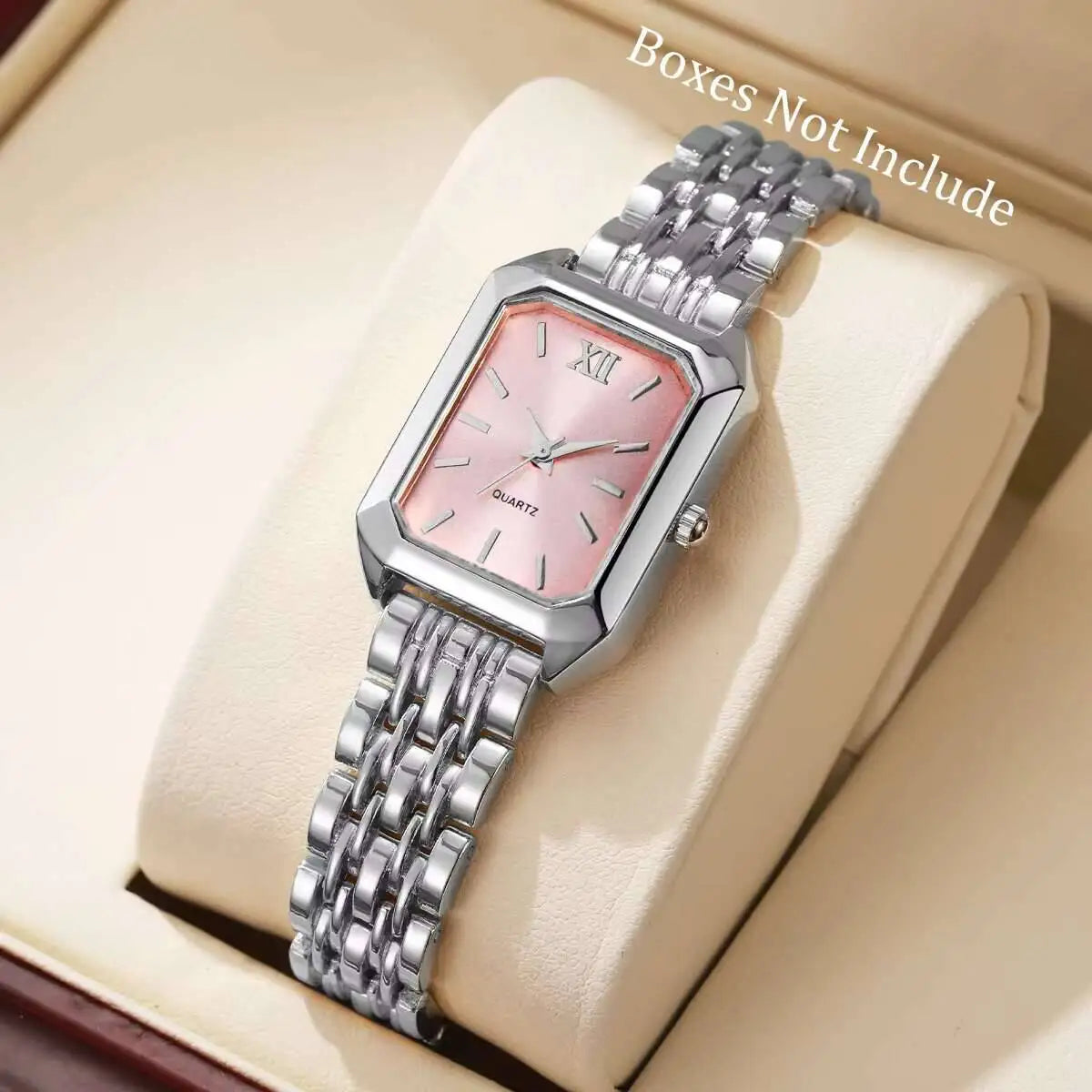 Luxury Women's Rectangle Quartz Watch - Elegant Analog Fashion Wristwatch Gift