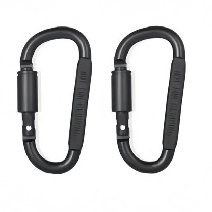 2-6PCS Aluminum Carabiner Set - Tactical EDC Keychain Clips for Camping, Hiking, Survival & Outdoor Gear