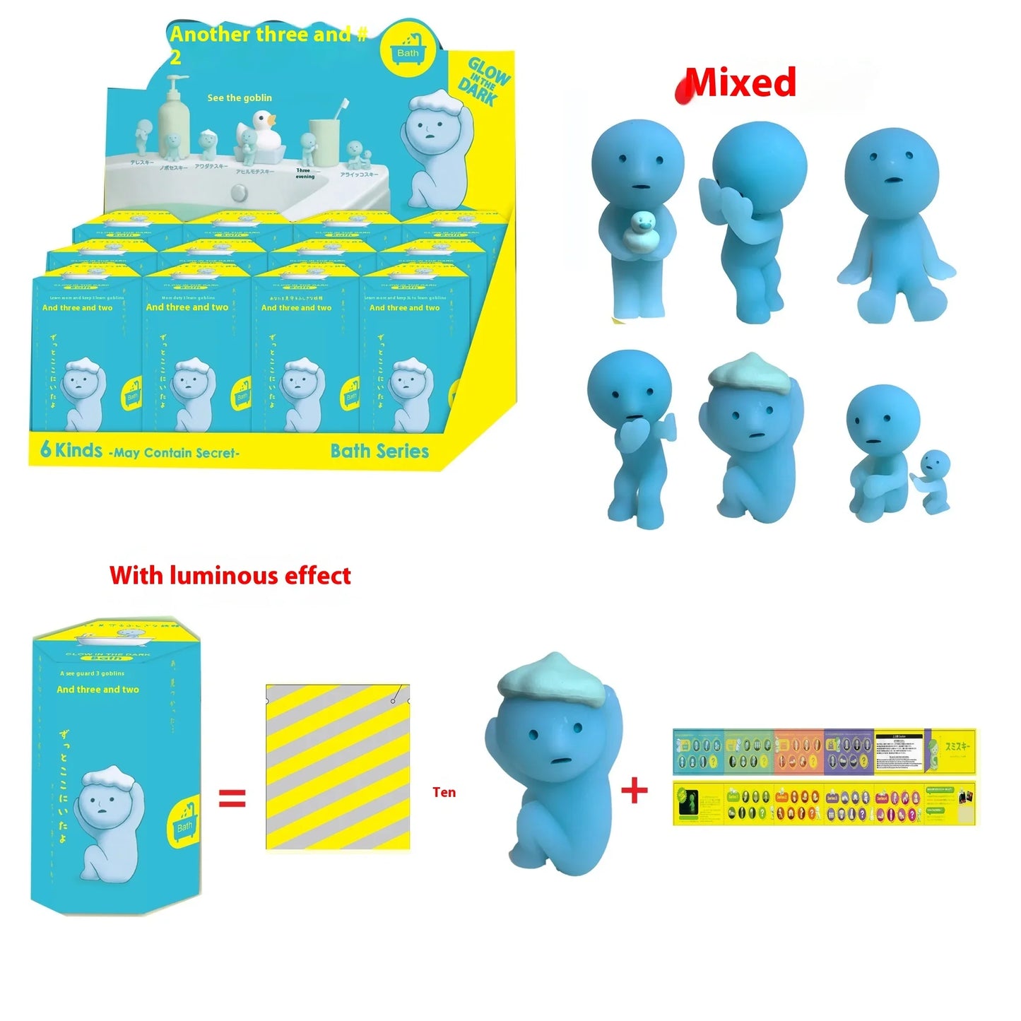 Smiski Hippers Luminous Elf Blind Box – Cute Mini Night Light Doll, Cartoon Figure Christmas Gift