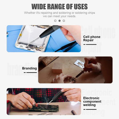 JCD Electric Soldering Iron - 60W/80W Adjustable Temperature Digital Display Welding Repair Tool Kit