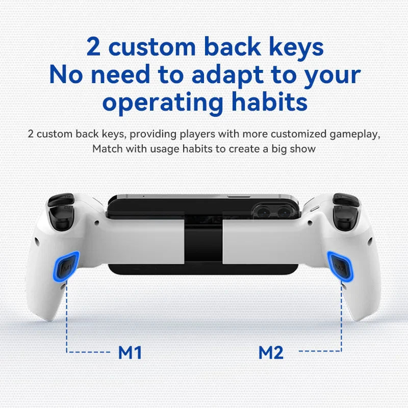 BSP-D9 Wireless Bluetooth Mobile Game Controller – Stretch Design for PC, Tablet, Switch, PS3/PS4, Dual Hall Somatosensory Controller