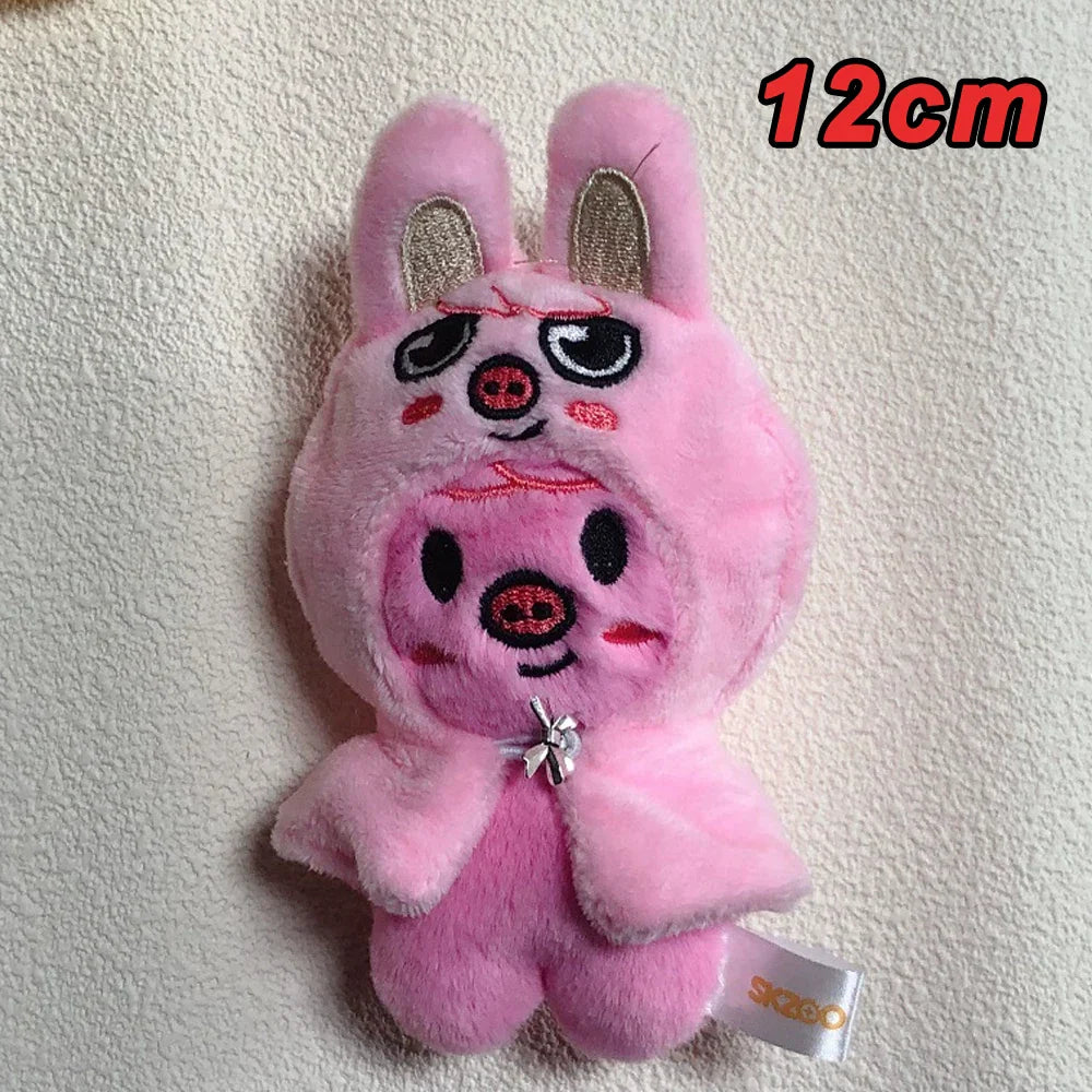 310style Skzoo Plush Pencil Case – Kawaii Kpop Stray Wolf Stuffed Animal Toy, Cartoon Plush Doll for Kids Gift