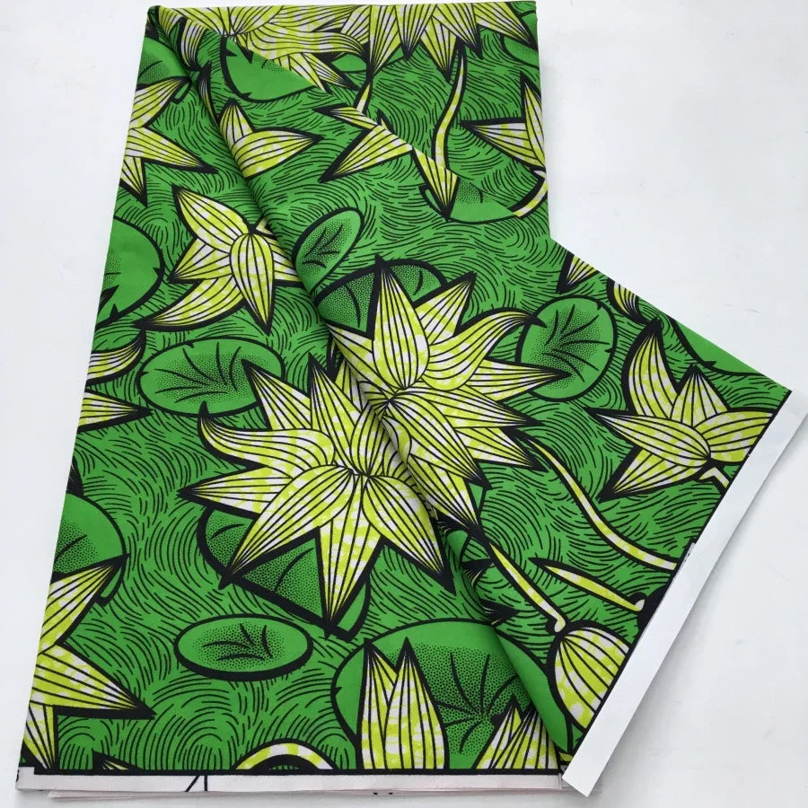 African Wax Print Fabric - Nigerian Ankara Batik Dutch Fabric for Women’s Dresses & Sewing Materials