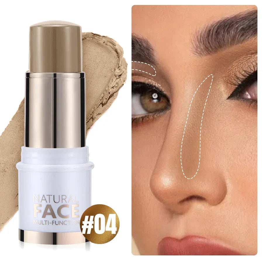 Highlighter Stick – Brightening Skin Tone, Contouring, Natural Stereo Concealer & Multi-Purpose Blush Stick