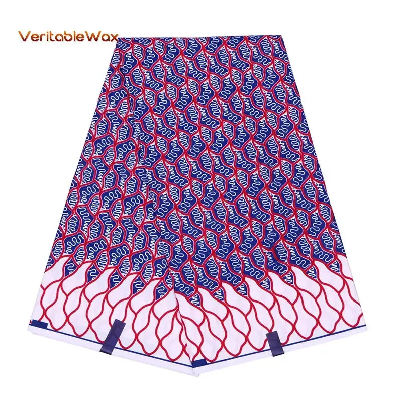 African Nigerian Batik Wax Print Fabric - High Quality Polyester Ankara Sewing Cloth A-7