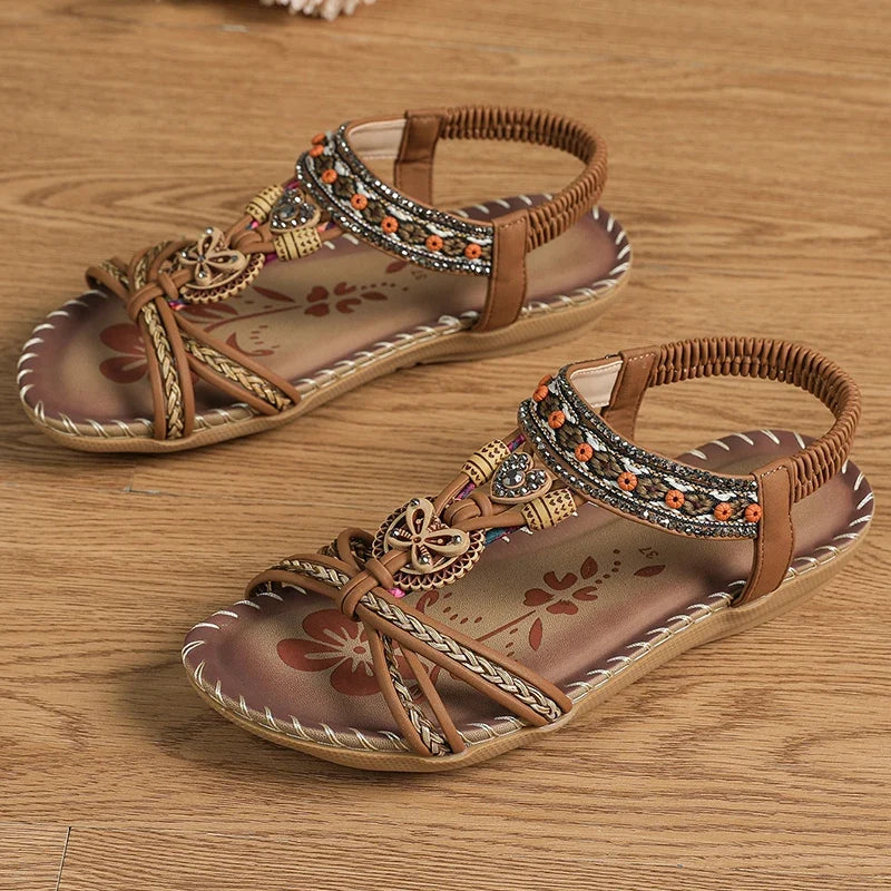 Women’s Summer Casual Sandals - Comfortable Walking Beach Shoes Outdoor Party Footwear for Ladies