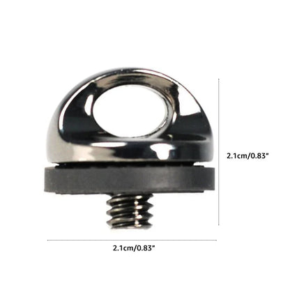Standard 1/4 D-Ring Camera Screw — Metal Tripod Mounting Screw for Quick Release Plate 896C