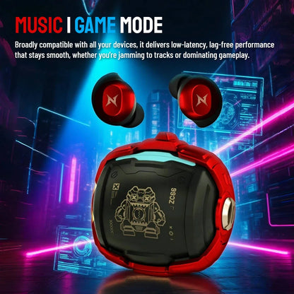 ZOMBIES CAT B12 Bean Wireless Earbuds - Bluetooth Sports Earphones with Deep Bass and Sport Lanyard