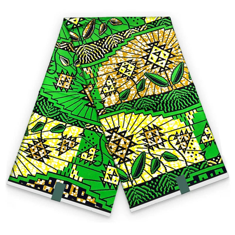 2026 African Ankara Wax Print Fabric - 100% Cotton Soft High Quality Original Real Wax Fabric for Party Dresses HH101