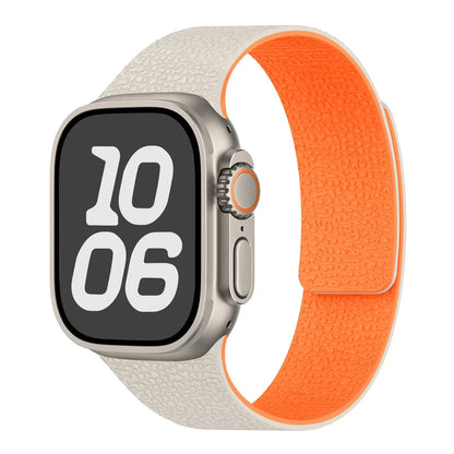 Silicone Magnetic Strap for Apple Watch - Adjustable Band for 49mm/46mm/45mm/44mm/42mm/41mm/40mm Series Ultra, SE & More