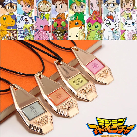 Digimon Adventure Evolver Necklace - Anime Metal Pendant Cosplay Jewelry Accessory Gift for Fans