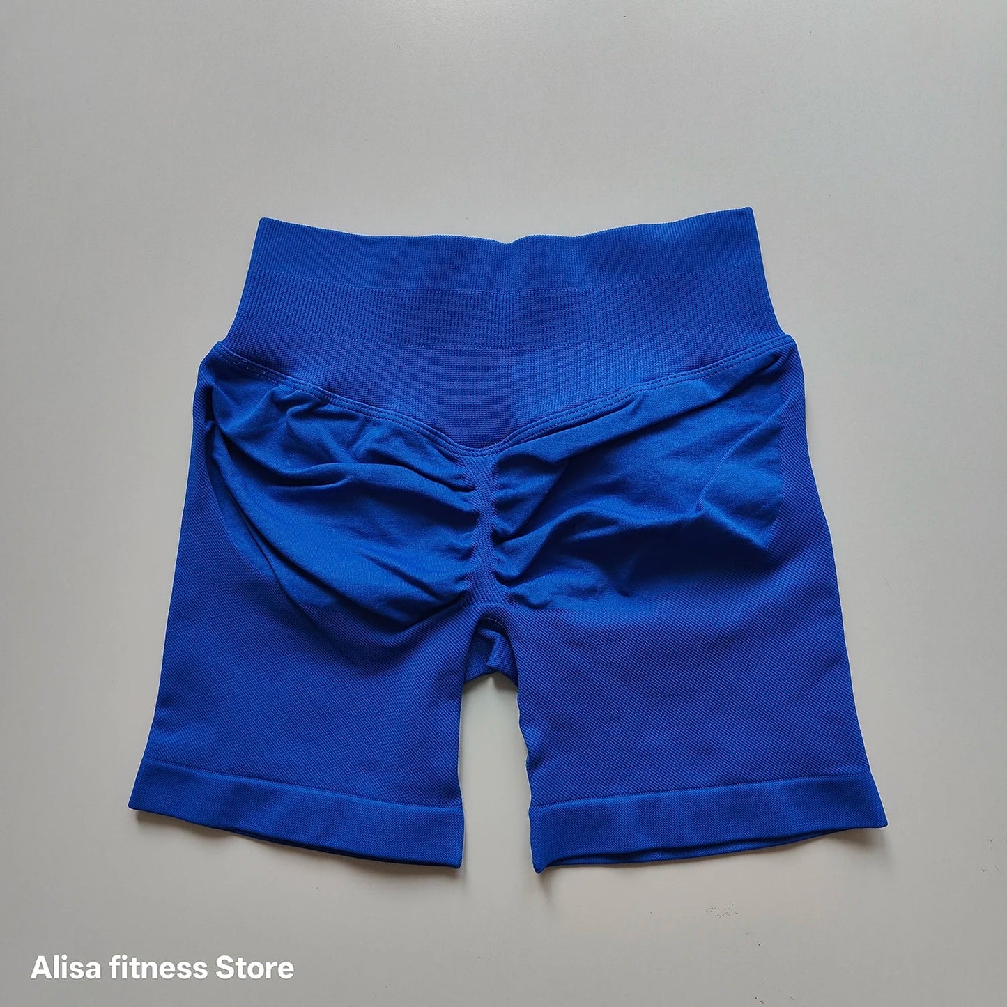 High Waisted Yoga Shorts - Seamless Tummy Control Fitness Shorts for Running, Workout & Activewear