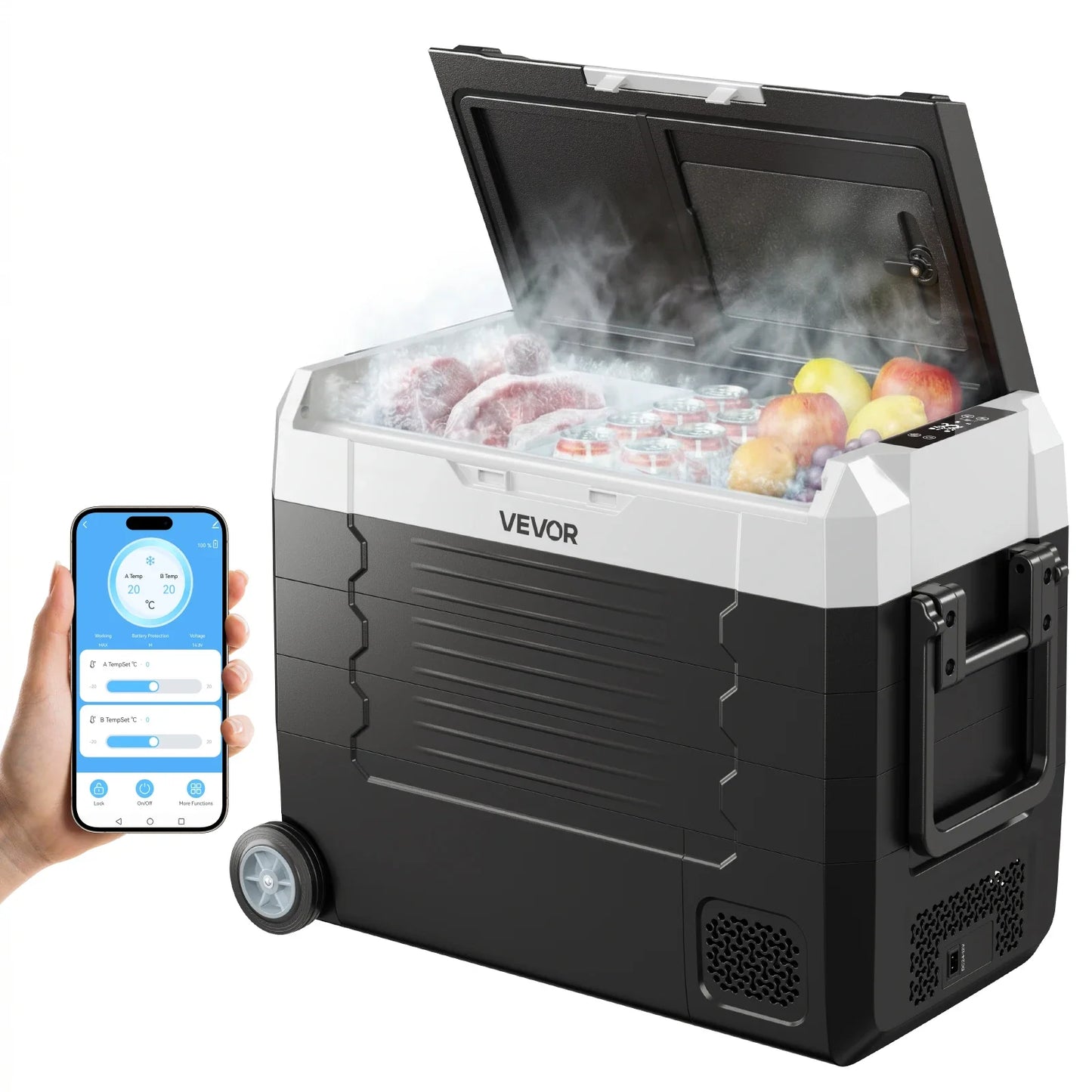 SucceBuy Portable Car Refrigerator - 20L-55L Compressor Cooler Freezer for Camping, Travel & Outdoor Use