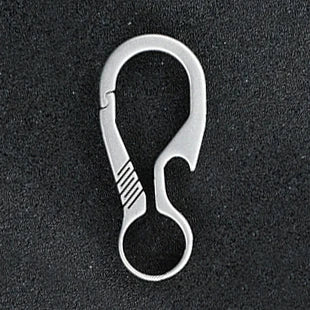 Titanium Key Chain - Lightweight Men’s EDC Quickdraw Carabiner Buckle Key Ring Outdoor Tool