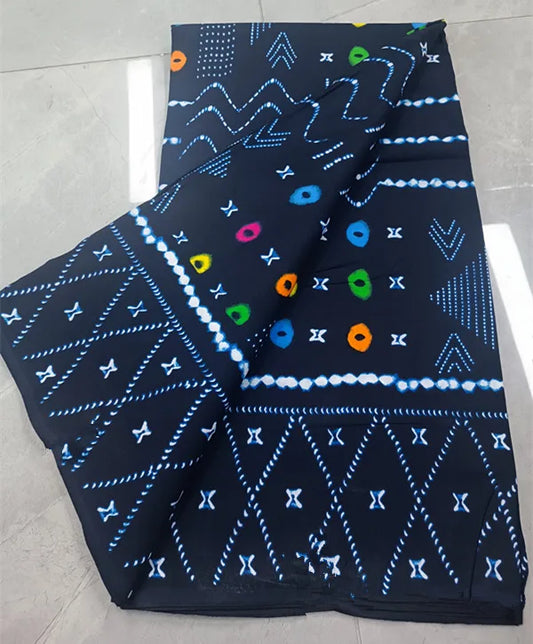 100% Cotton Ankara Wax Fabric - High Quality Soft Real Dutch Pagne Print for Dresses & Sewing