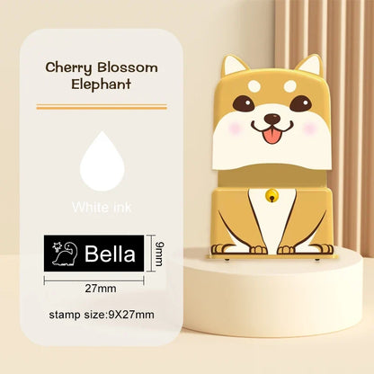 Custom Name Stamp for Kids - Waterproof Washable Personal Label Stamp for Clothes, Socks, School Items & Daily Essentials