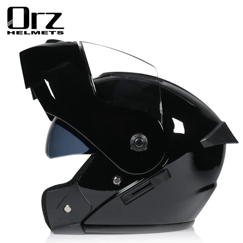 Dual Lens Full Face Motorcycle Helmet - Racing Downhill Motorbike Protective Safety Helmet Gear