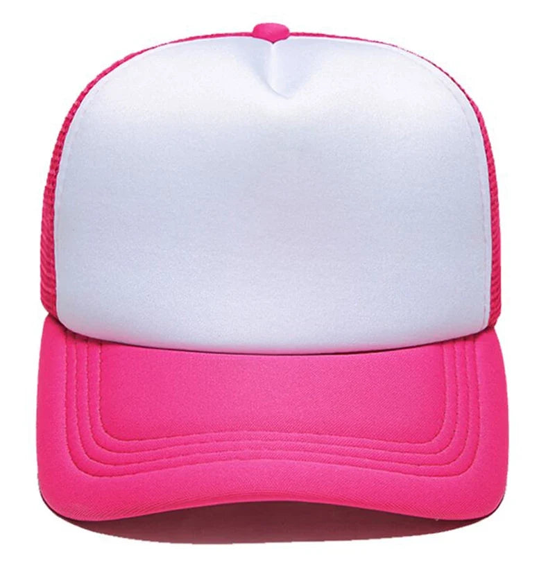 Custom Logo Mesh Trucker Cap - 5 Panel Snapback Baseball Hat for Men & Women Summer Sports Sun Hat
