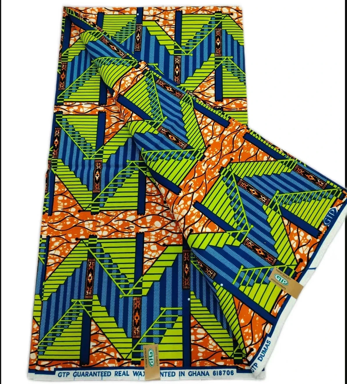 African Wax Print Fabric - High-Quality Cotton Ankara Gold Print Pagne for Wedding & Dress Sewing