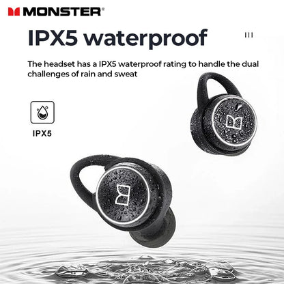 Monster Clarity 101 AirLinks TWS Earbuds | ENC Noise-Cancelling Waterproof Bluetooth Headphones