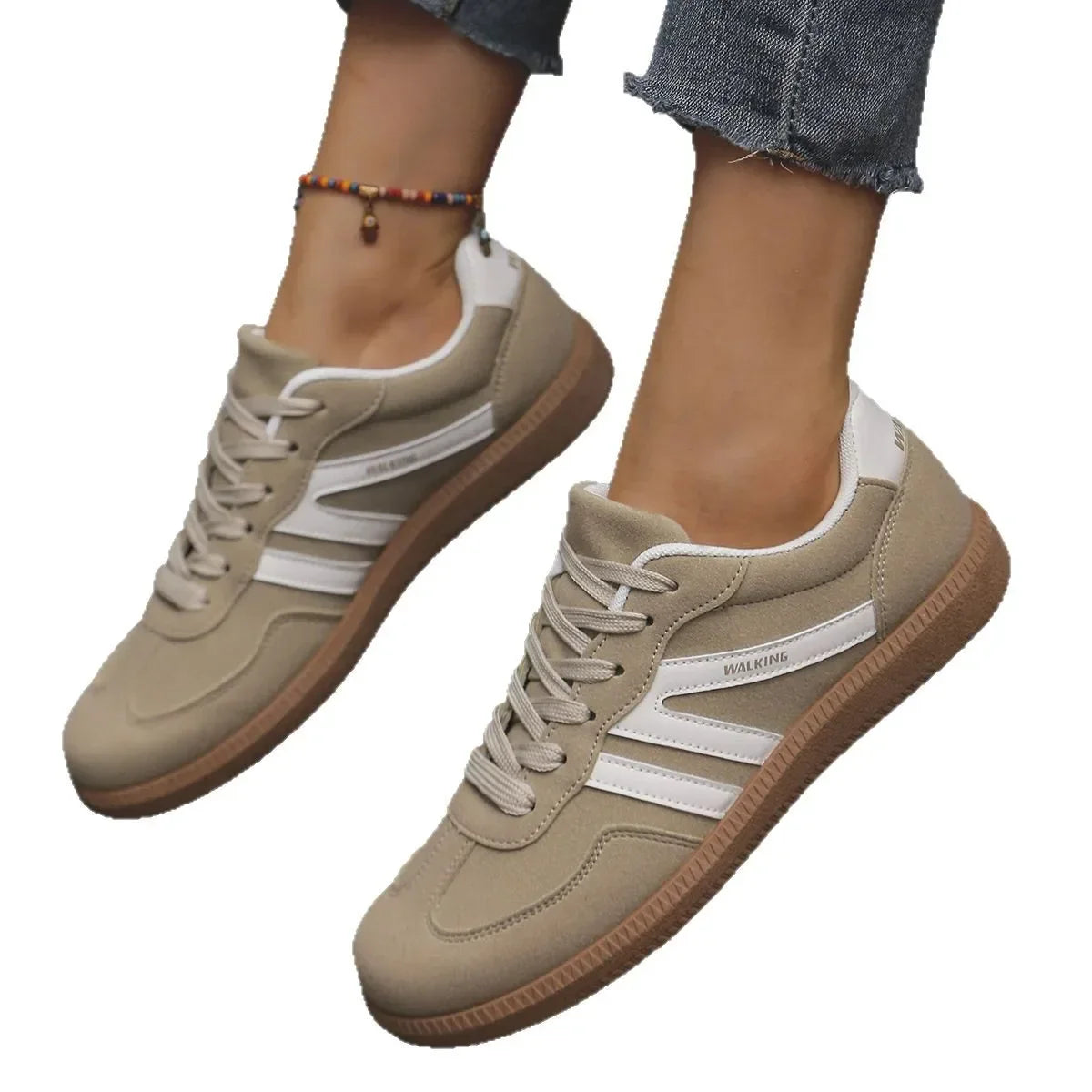 Women’s 2025 Spring Sneakers – Luxury Flat Slip-On Loafers, Comfortable Soft Lightweight Outdoor Shoes for Women