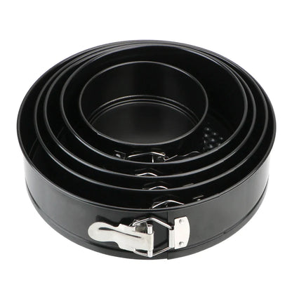 Removable Bottom Round Cake Pan – Carbon Steel Non-Stick Bakeware for Baking Cakes