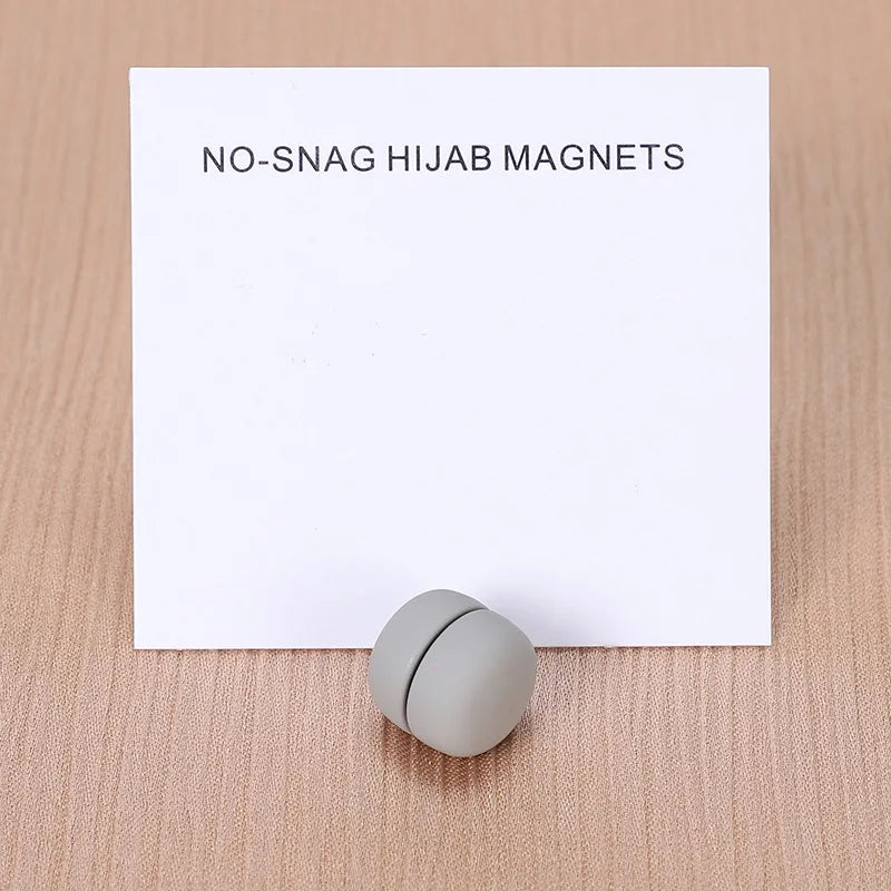 WLP Magnetic Hijab Clips - Solid Color Round Strong Magnet Pins for Silk Scarves Shawls Turban Accessories