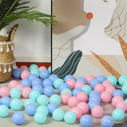 100PCS Colorful Soft Outdoor Water Balls – Pool & Ocean Wave Balls for Kids, Baby Toys, Eco-Friendly Stress Relief Air Balloons