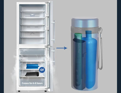 LCD Insulin Cooler Flask – Portable Outdoor Mini Vacuum Refrigerator for Medicine and Beverage Storage, Drug Cooler Fridge