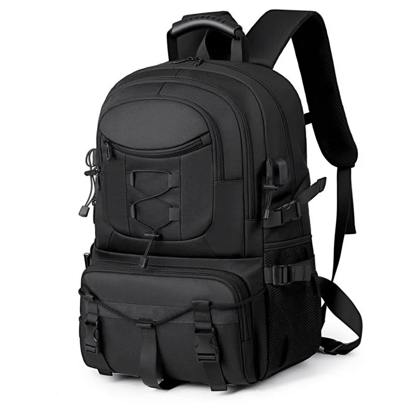 USB Tactical Climbing Backpack – Large Capacity Outdoor Travel, Camping & Laptop Rucksack for Men