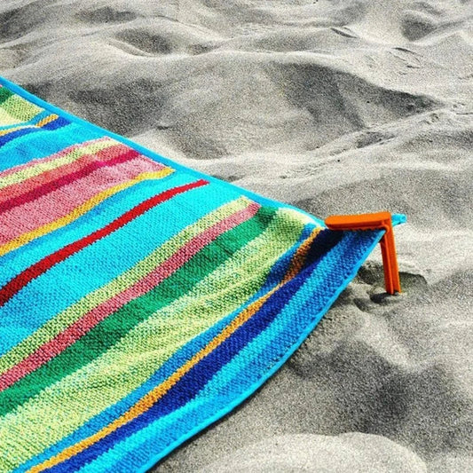 4PCS Beach Towel Clips - Outdoor Decorative Clothespins for Camping Mat, Sheet Holder, and Tent - Secure Towels and Clothes with Towel Clamp