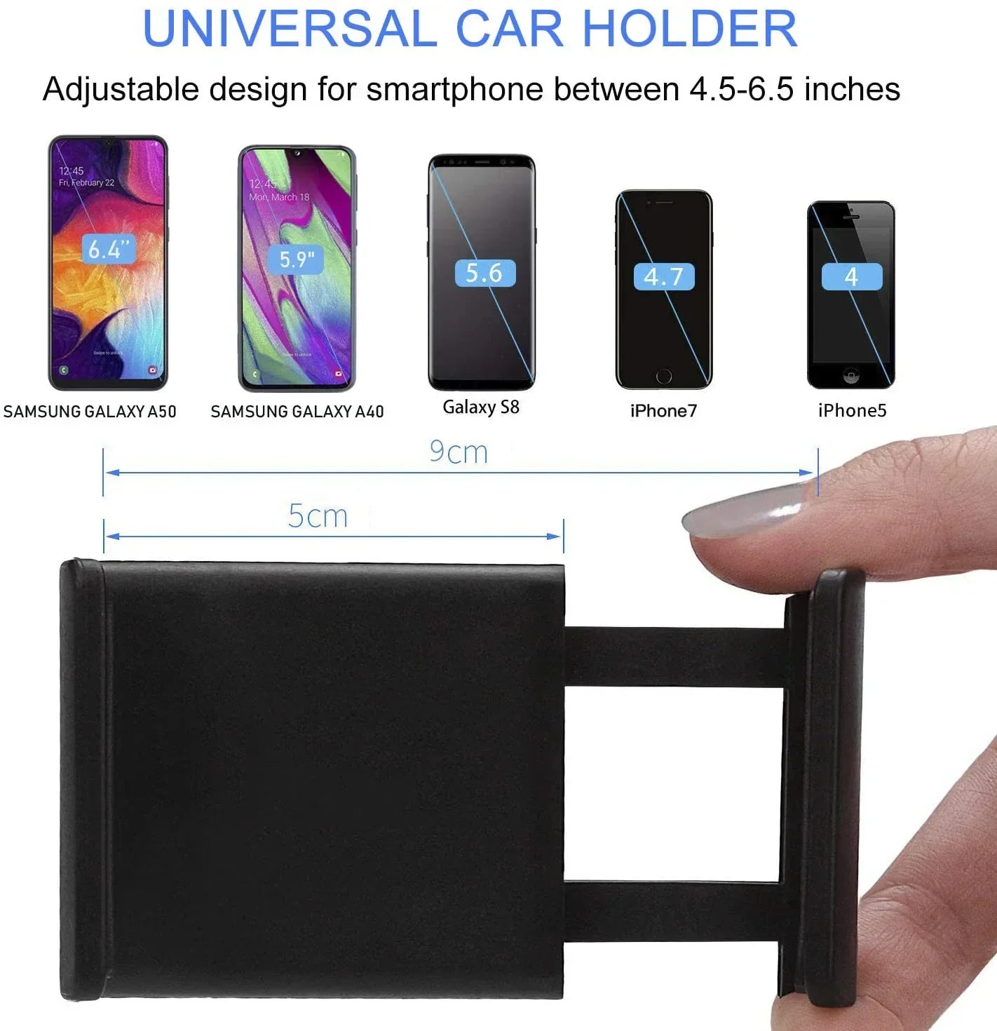 Universal CD Slot Phone Holder - 360° Adjustable Rotating Car Mount for iPhone Samsung Xiaomi Smartphones