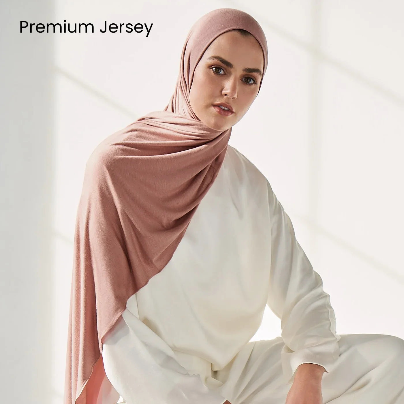 29 Color Jersey Hijab Scarf - Solid Cotton Stretch Muslim Head Wrap Turban Shawl