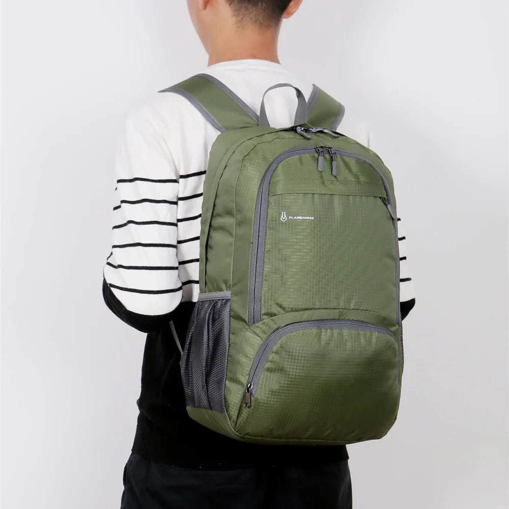 Lightweight Foldable Backpack - Waterproof Packable Daypack for Men & Women, Travel, Hiking, Outdoor Cycling & Camping Bag