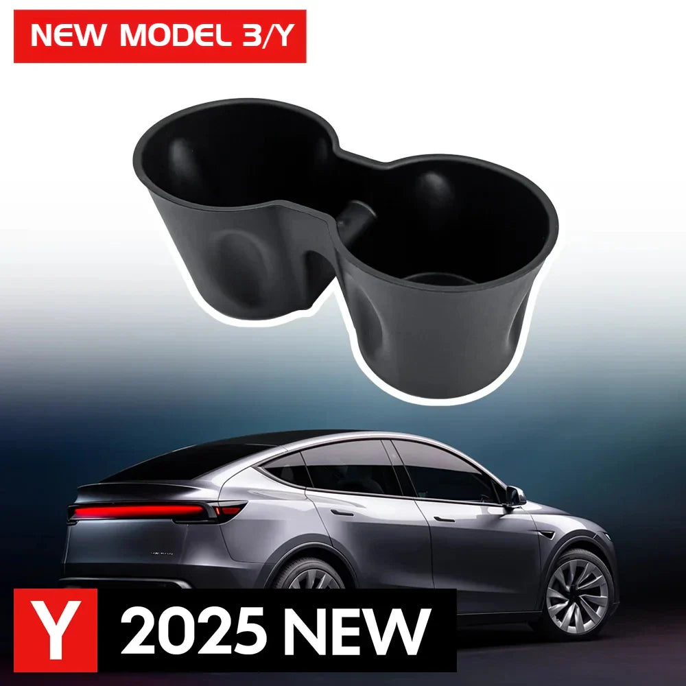 Center Console Cup Holder – Water Bottle Holder for Tesla Model Y (2025–2026) & Model 3 Highland