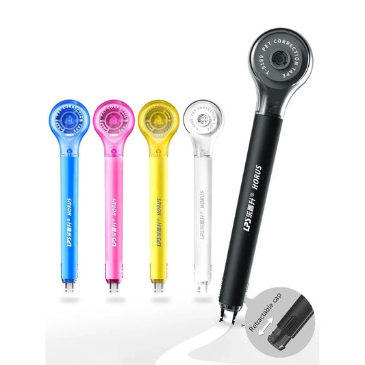 6m Macaron Color Correction Tape – Creative Pen-Shaped Design, Comfortable Grip Kawaii Stationery for School Supplies