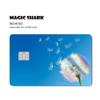 Magic Shark Holographic Laser Skin - Evil FBI Money Credit Bank Card Sticker Cover No Fade Protective Film