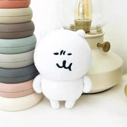 Cute Polar Bear Plush Keychain - Kawaii Valentine Rose Bag Pendant Birthday Gift