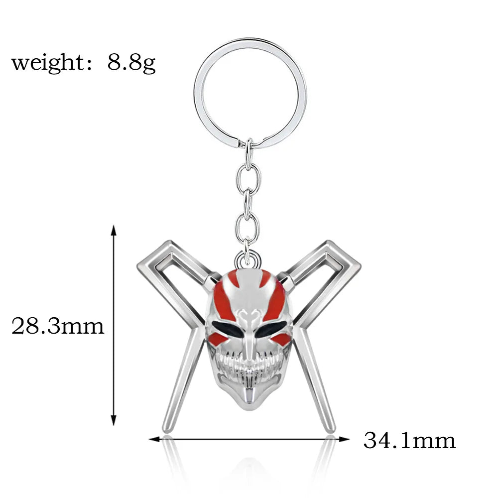 Bleach Ichigo Kurosaki Keychain Necklace - Anime Cosplay Pendant Charm for Men & Women Backpack Jewelry Gift