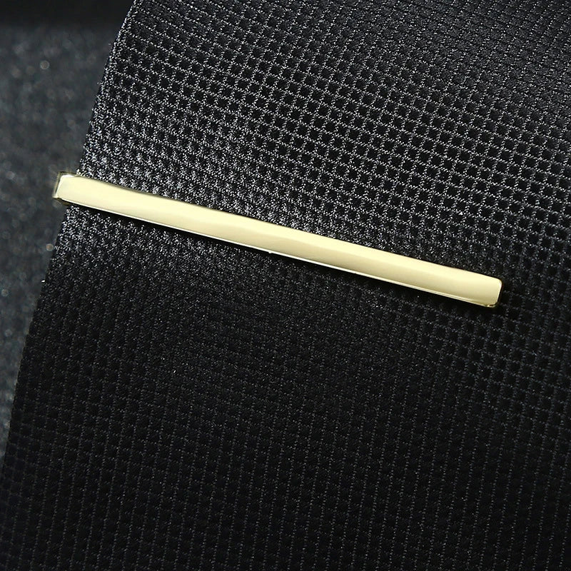Men’s Fashion Tie Clip Pin - Metal Necktie Bar for Business, Wedding & Party Suit Accessories Gift