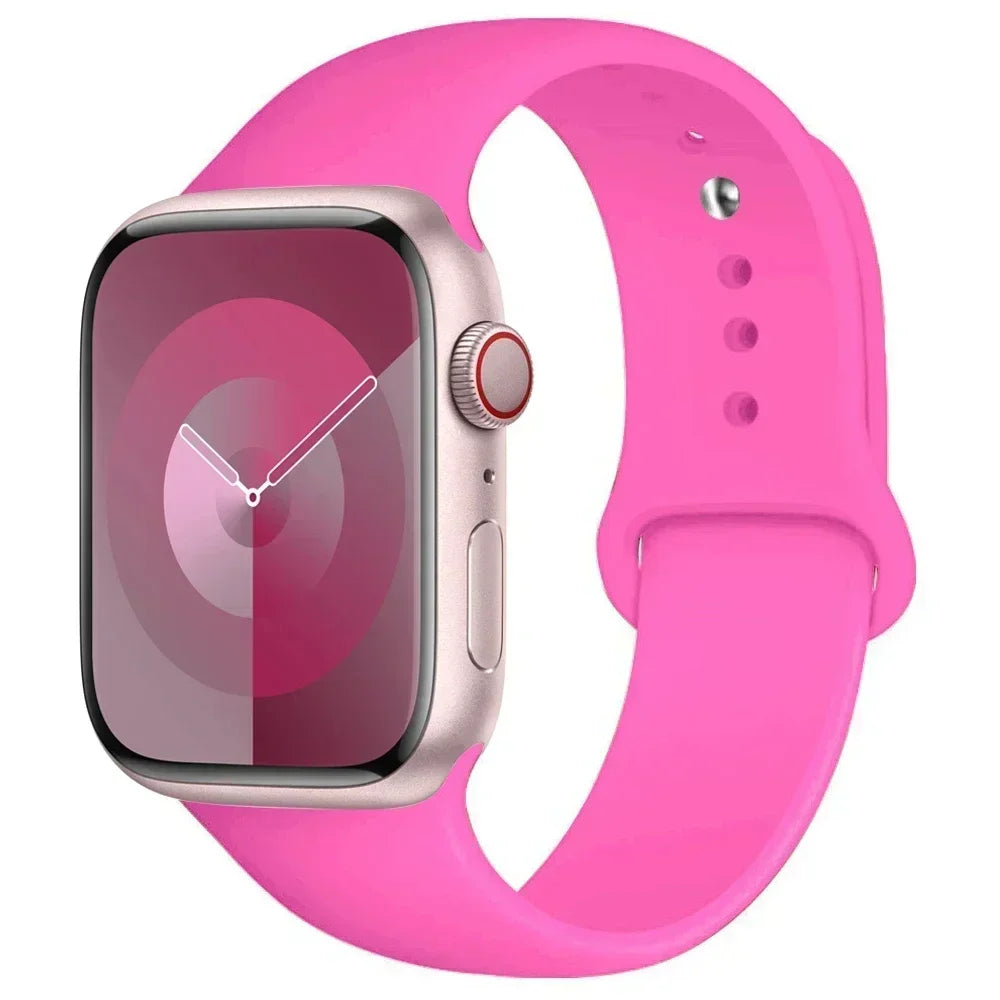 Silicone Sport Band for Apple Watch — Fits Ultra 2/3 & Series 11–SE (40–49mm)