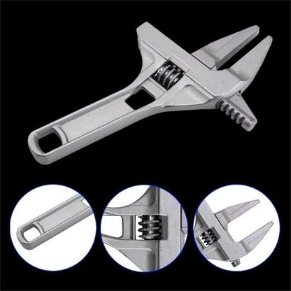 Mini Adjustable Wrench - Multifunctional Aluminum Spanner for Bathroom & Plumbing Repairs
