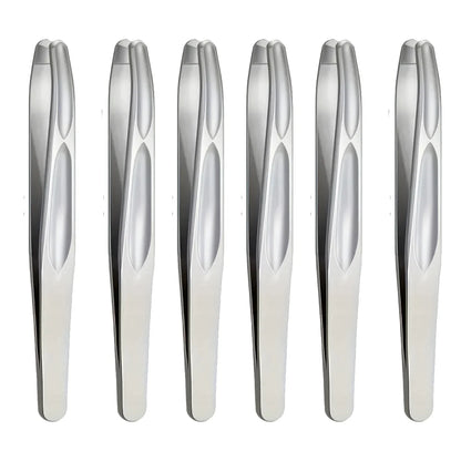 Premium Round Head Tweezers - Precision Eyebrow, Facial Hair & Beard Removal Tool